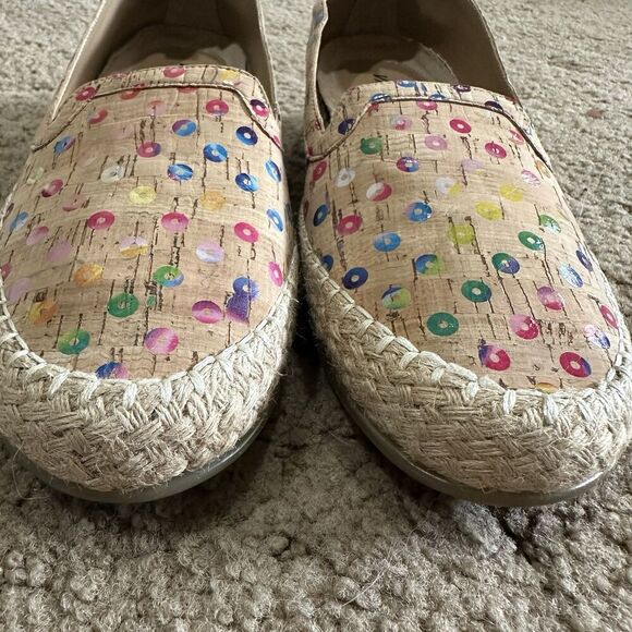 Vaneli Cork Slip On Sz 7.5 Espadrille Flat Loafer Niobe Cork Multi Color Comfort - Picture 8 of 8
